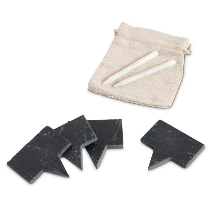 Maison du Fromage Natural Slate Cheese Markers – Set of 4