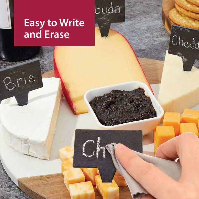 Maison du Fromage Natural Slate Cheese Markers – Set of 4