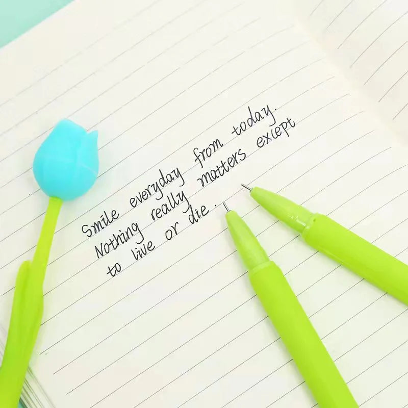 Tulip Flower Wiggle Gel Pen – Assorted Colors – Each Pen Sold Separately