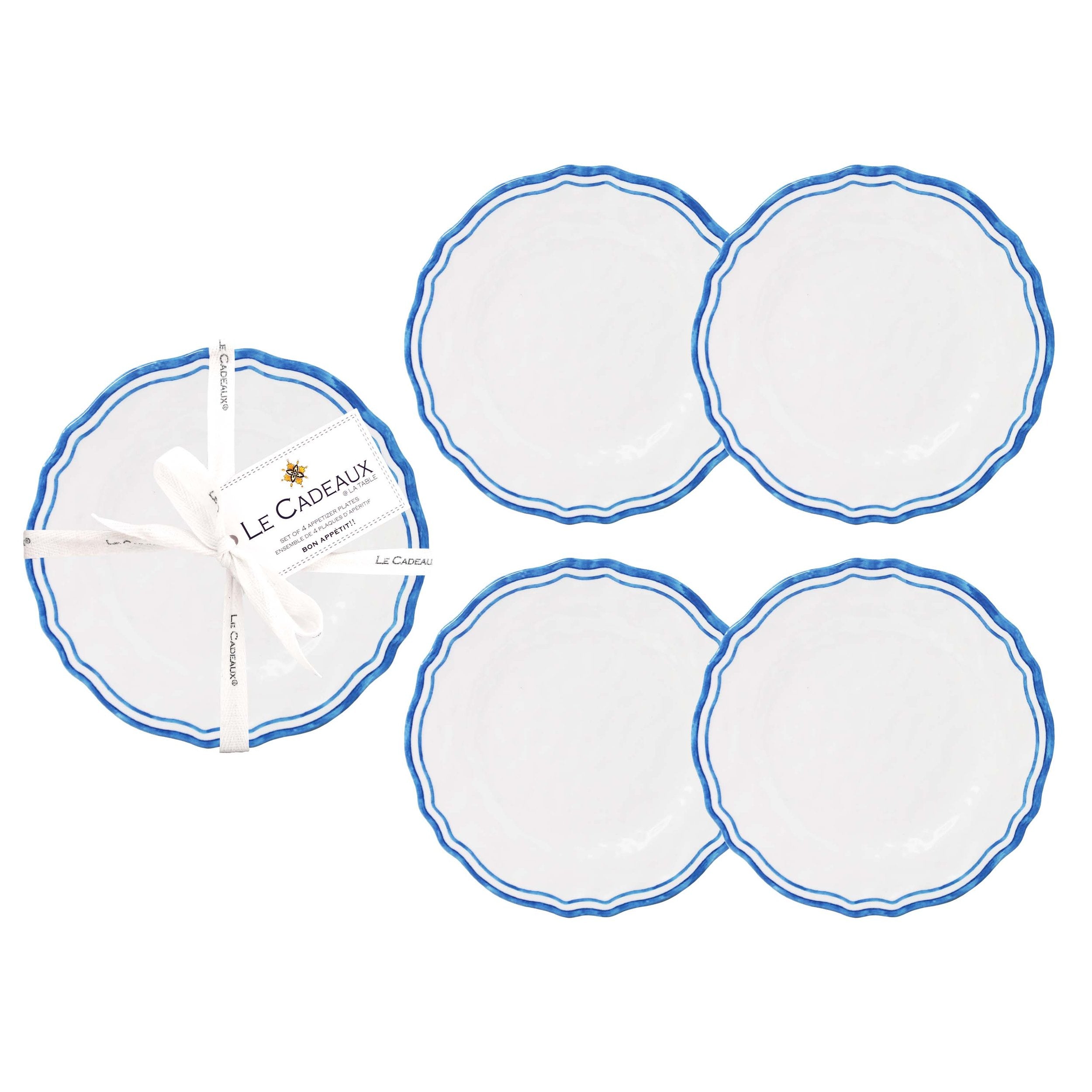 Le Cadeaux 6.5" Appetizer Plates – Set of 4 – Maison