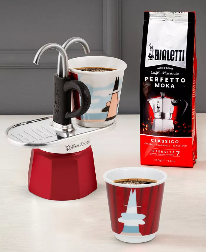 Bialetti Mini Express Magritte - Moka Set – 2 Cup