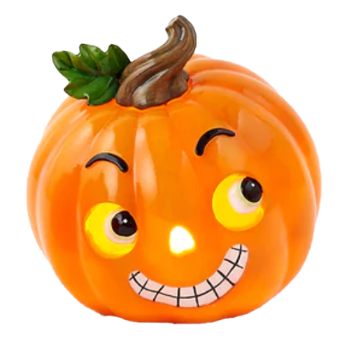 Funny Face Light Up Pumpkin – Assorted Each One Sold Separately