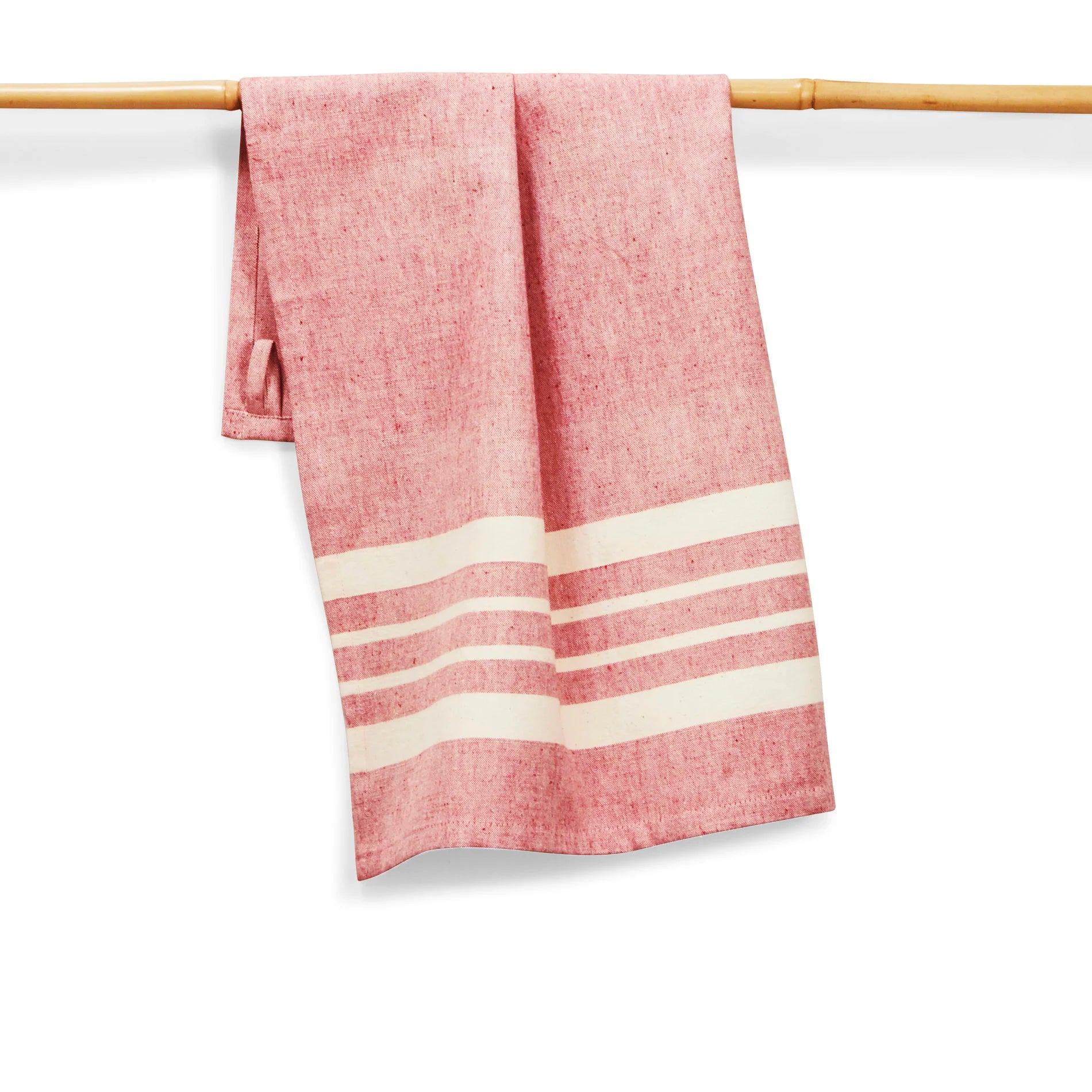 Sustainable Threads Cotton Handwoven Kitchen Towel – Tomato – 27" x 19"