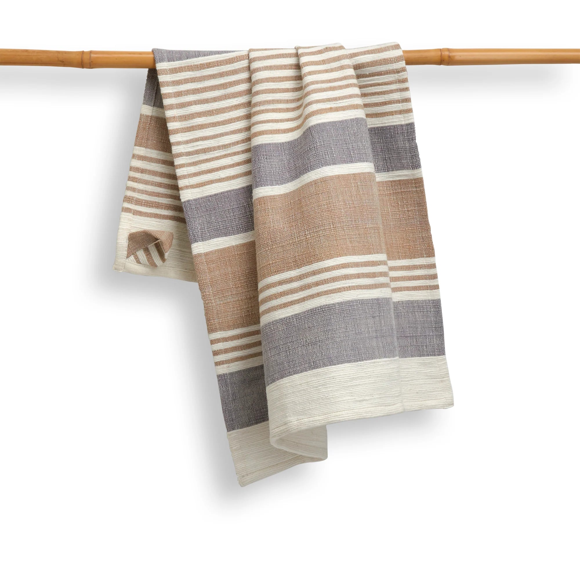 Sustainable Threads Cotton Handspun Kitchen Towel – Pebble – 27" x 19"