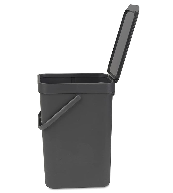Brabantia Sort And Go Waste Bin – 6.6gal – 25L – Gray