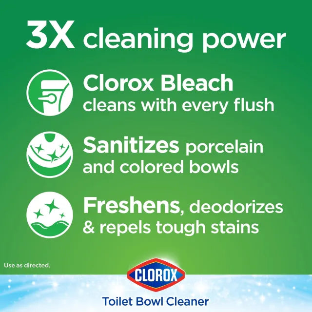 Clorox® Automatic Toilet Bowl Cleaner Bleach Tablets - 2 Pack