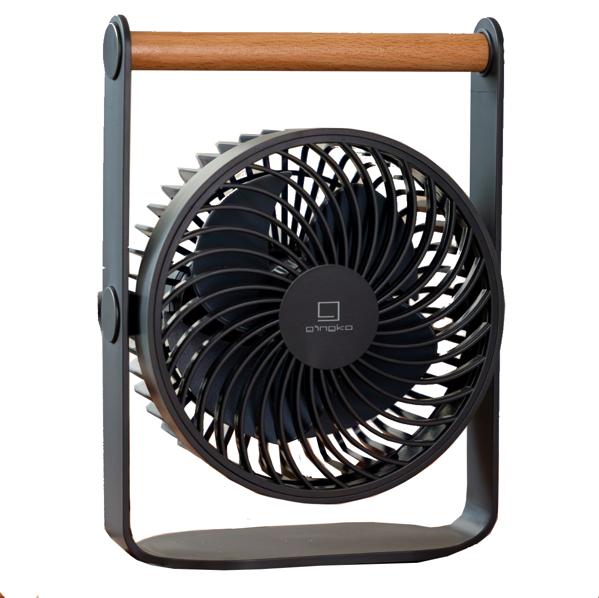 Gingko Lyra Portable Fan – Grey – 6" x 3" x 8"