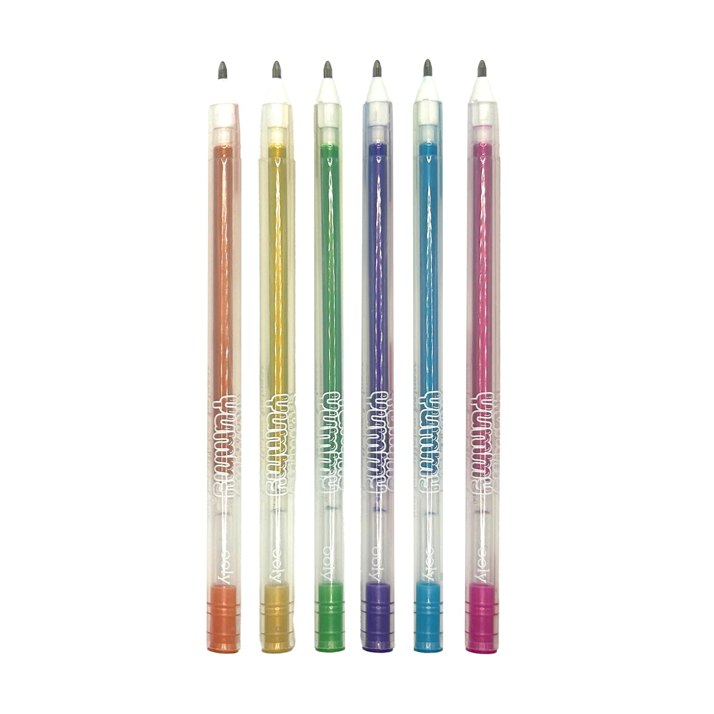 Ooly Yummy Yummy Fruit Scented Gel Pens - Metallic – Set of 6