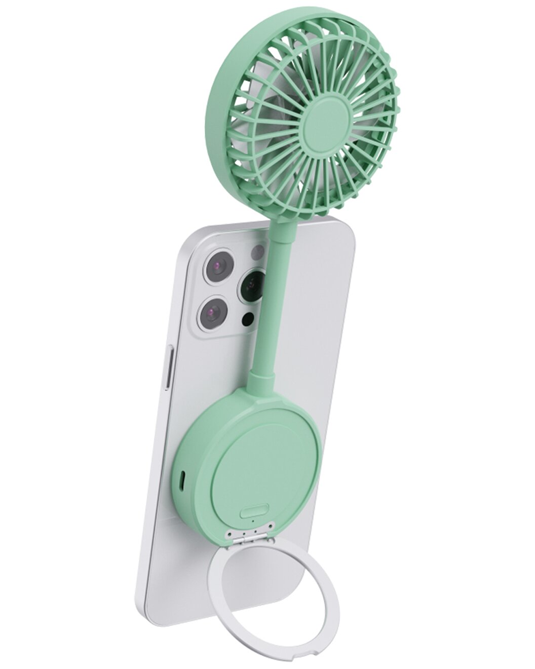 Phunkee Tree Magnetic Fan with Phone Stand – Green