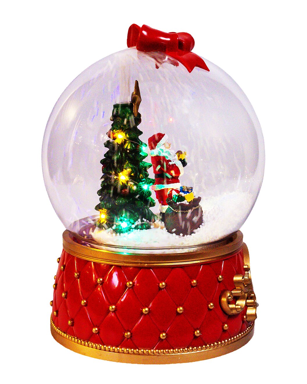 Musical Led Santa Tree Snow Globe
