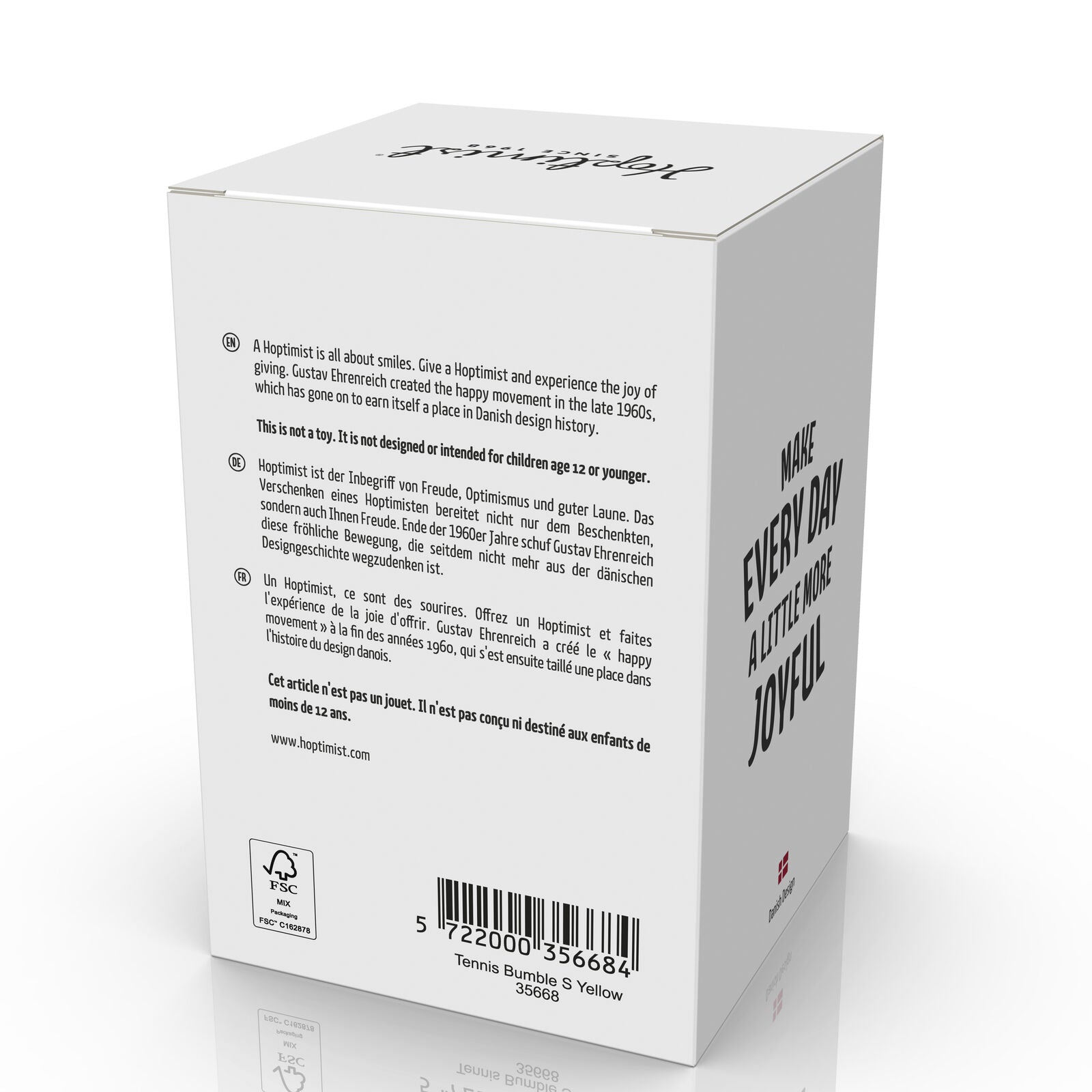 Hoptimist Bobblehead Figure – 3"– Tennis Bumble