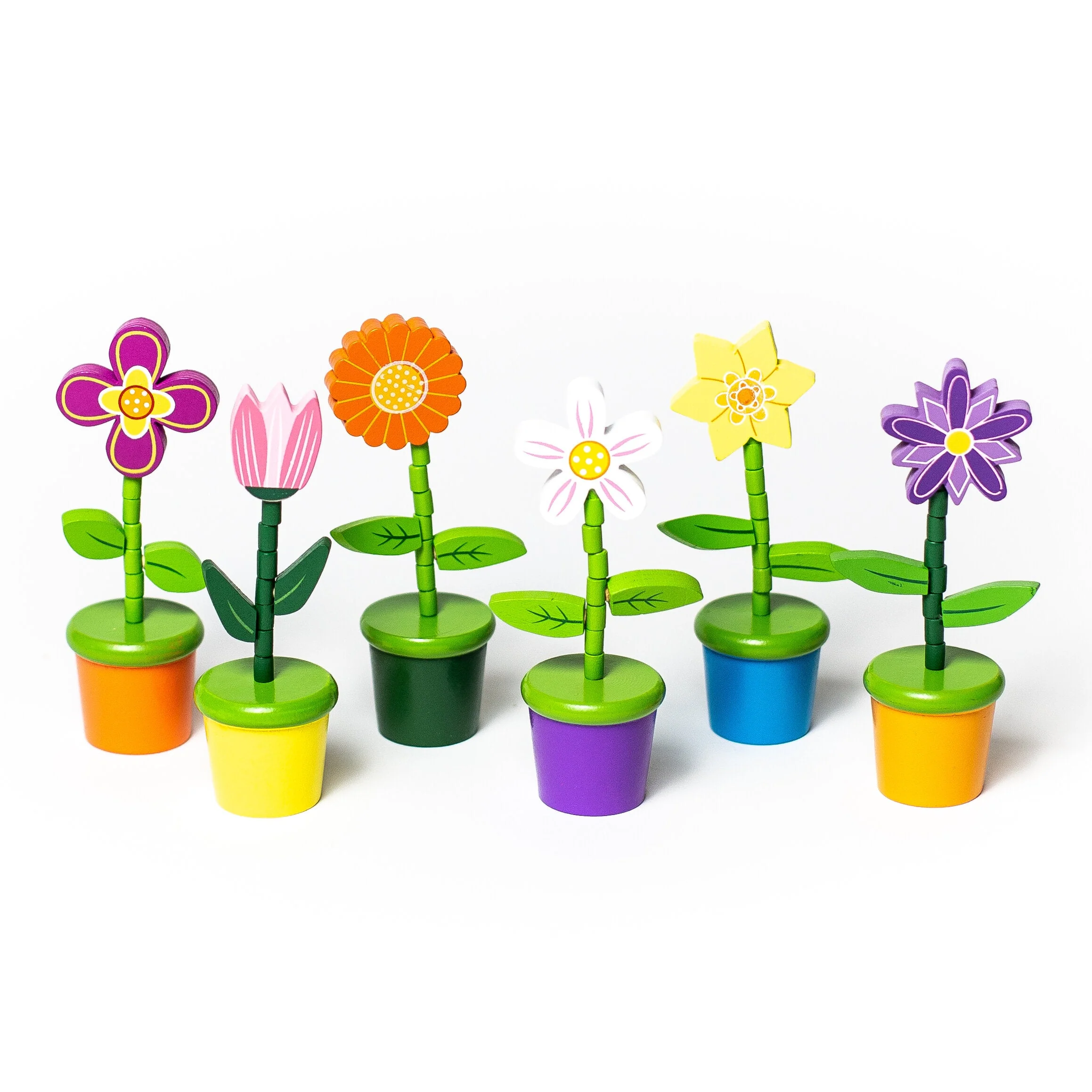 Jack Rabbit Flower Push Puppets – Assorted Flowers – Each Sold Separately