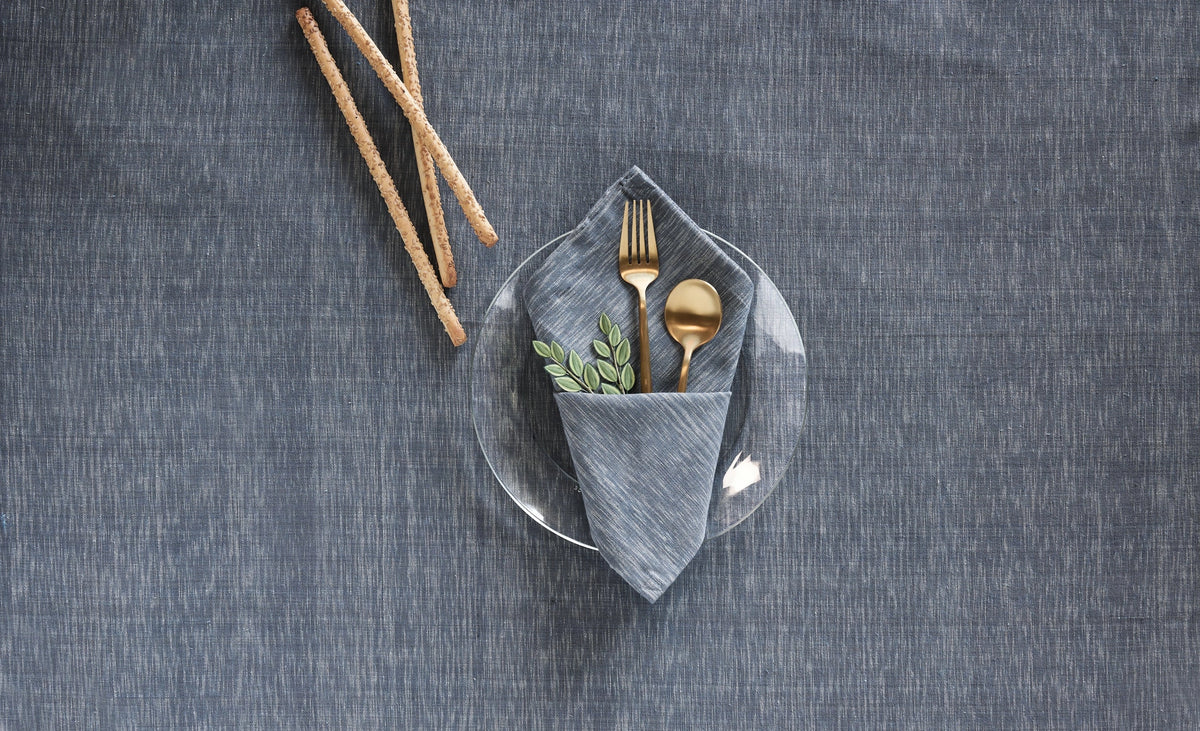 Sustainable Threads Organic Cotton Ikat Handwoven Tablecloths – 90" x 60" – Nainital