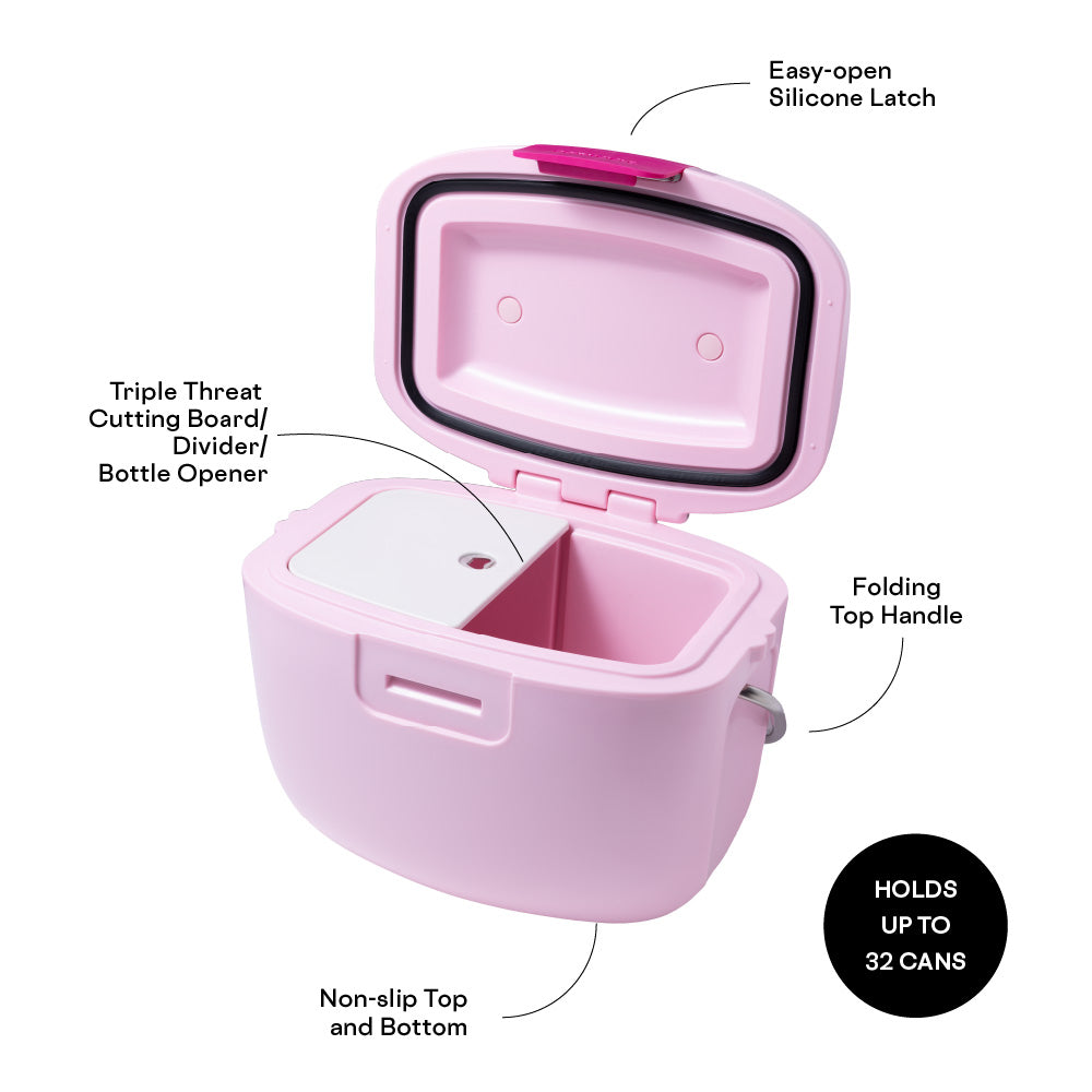 Corkcicle Large Chill Pod Hard Cooler – Rose Quartz – 25qt.