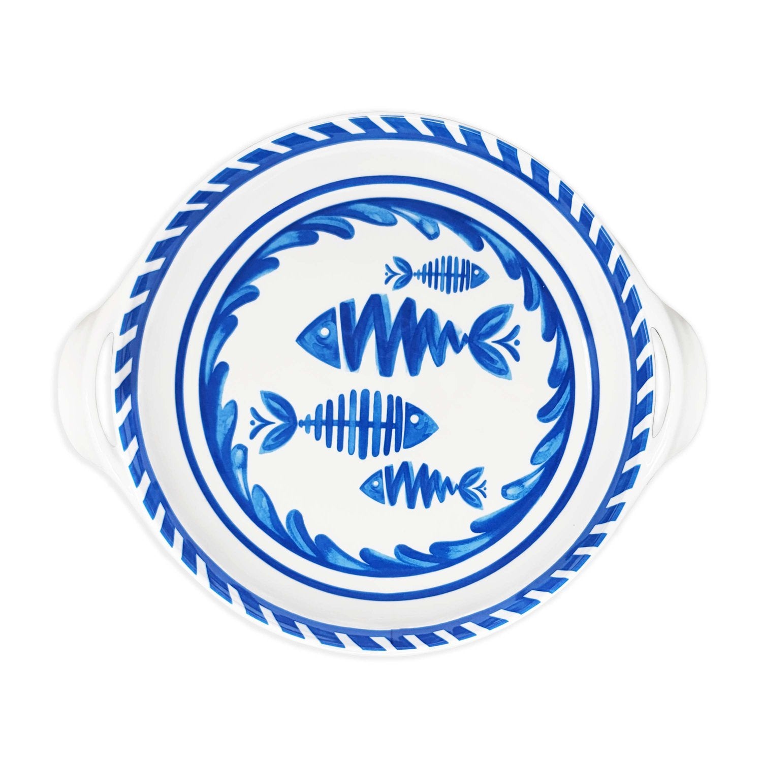 Le Cadeaux Melamine Shallow Handled Bowl – 11.5" – Mediterreano