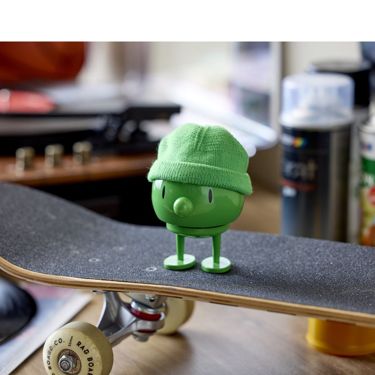 Hoptimist Hipster Bumble Bobblehead Figure – Green – 4"