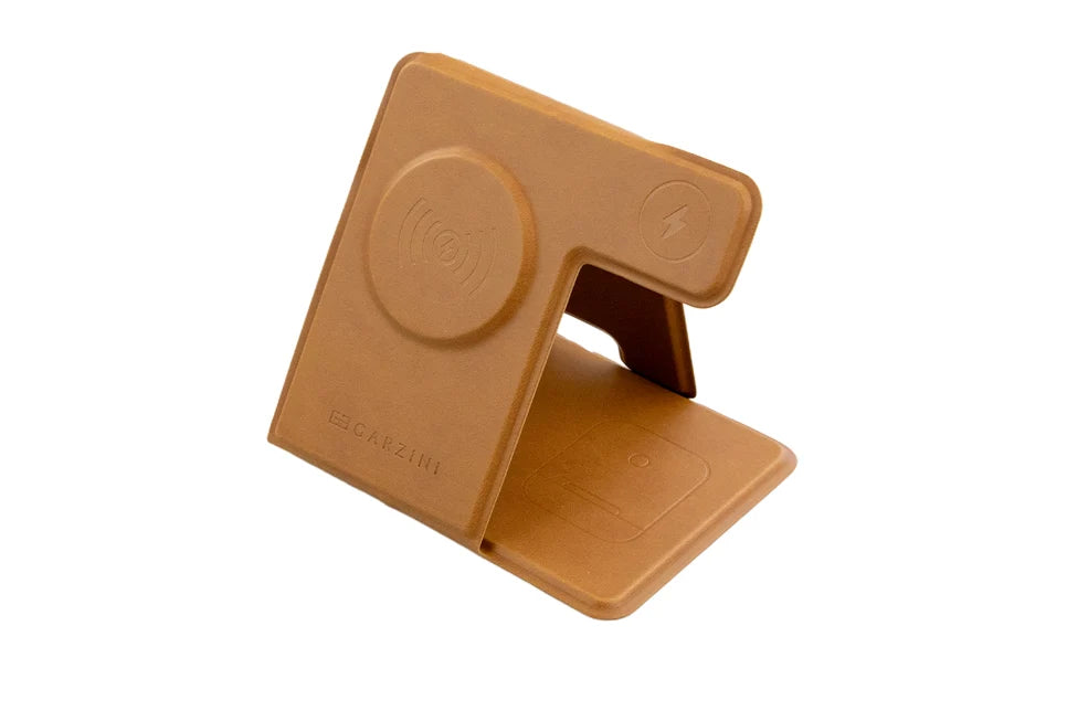 Garzini 3-in-1 Wireless Charger - Brown