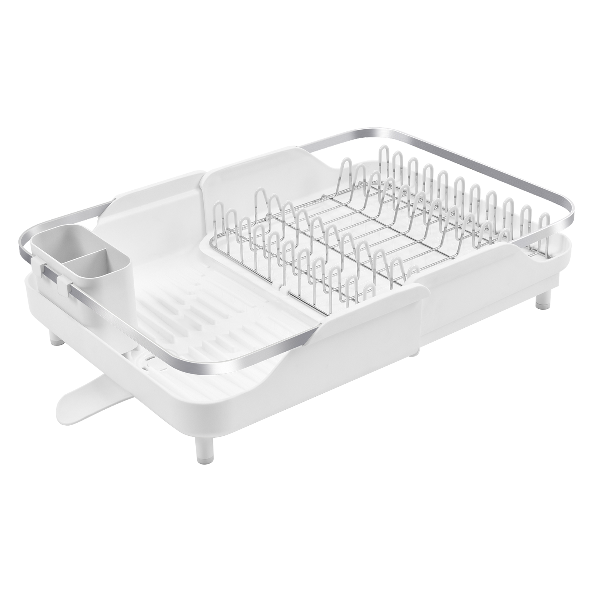 Large Expanding Dish Rack White