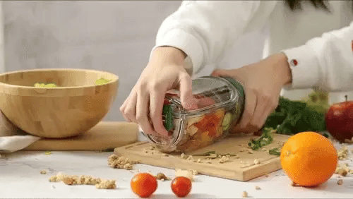 Prepara Salad Pod With Leakproof Jar Lid For Salad On The Go – Holds 4.5 Cups