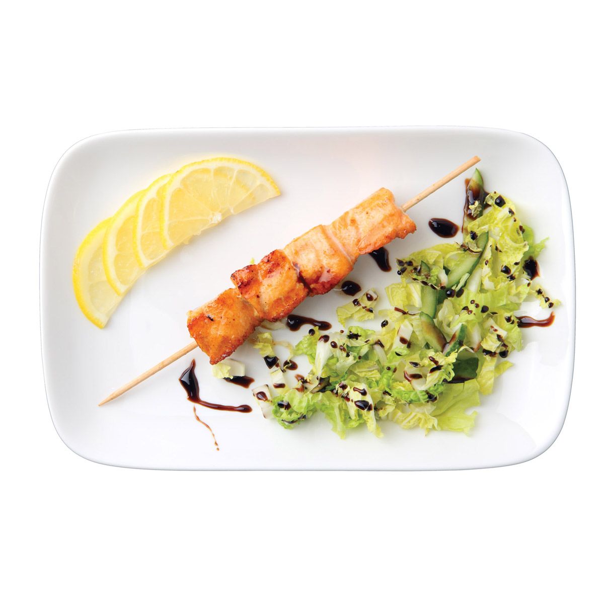 Porcelain Rectangular Platter – White – 12.25"