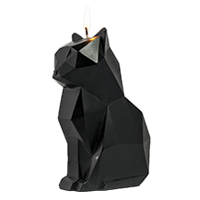 Pyropet Kisa Black Cat Candle With Hidden Skeleton Inside