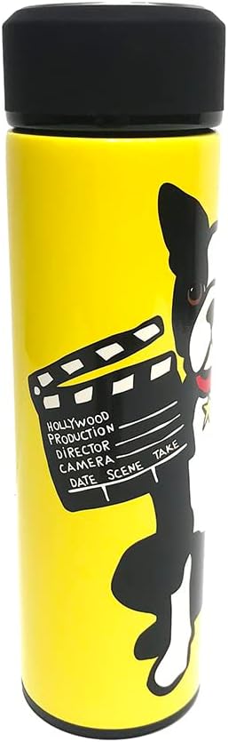 Marc Tetro Hollywood Boston Terrier Stainless Steel Insulated Water Bottle – 17oz