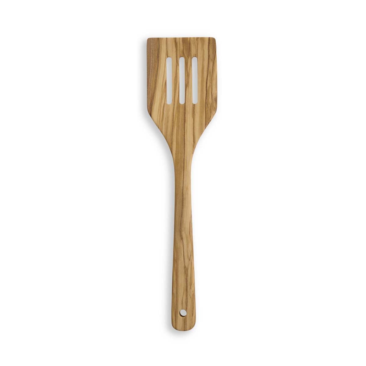 Fante's Italian Olivewood Slotted Turner – 12 inch