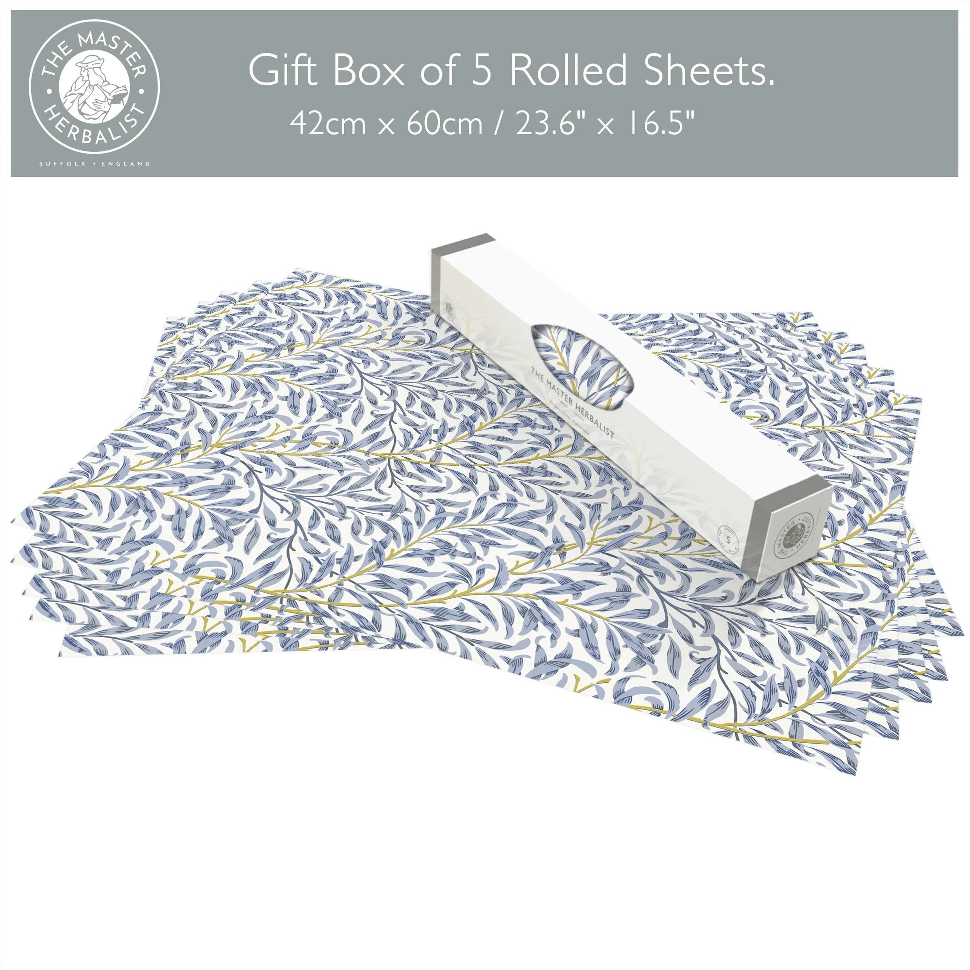 The Master Herbalist Scented Non-Adhesive Drawer Liners – Neroli & Bergamot – 5 Sheets – 23.6" x 16.5"
