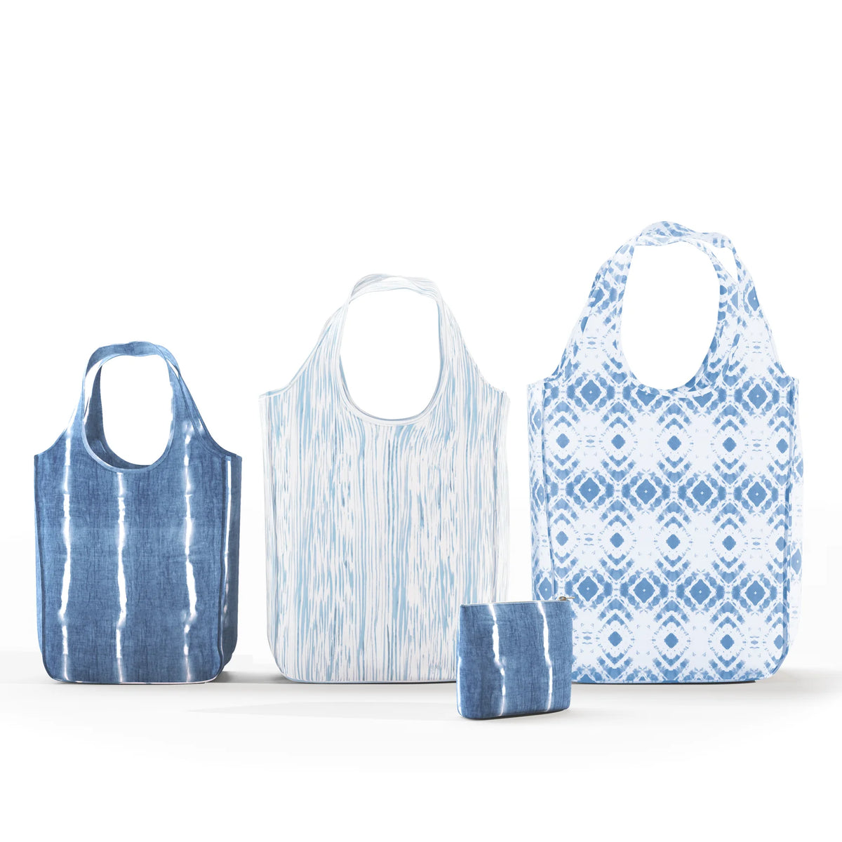 Pure Sage The Combo Pack Tote – Indigo – Set of 3