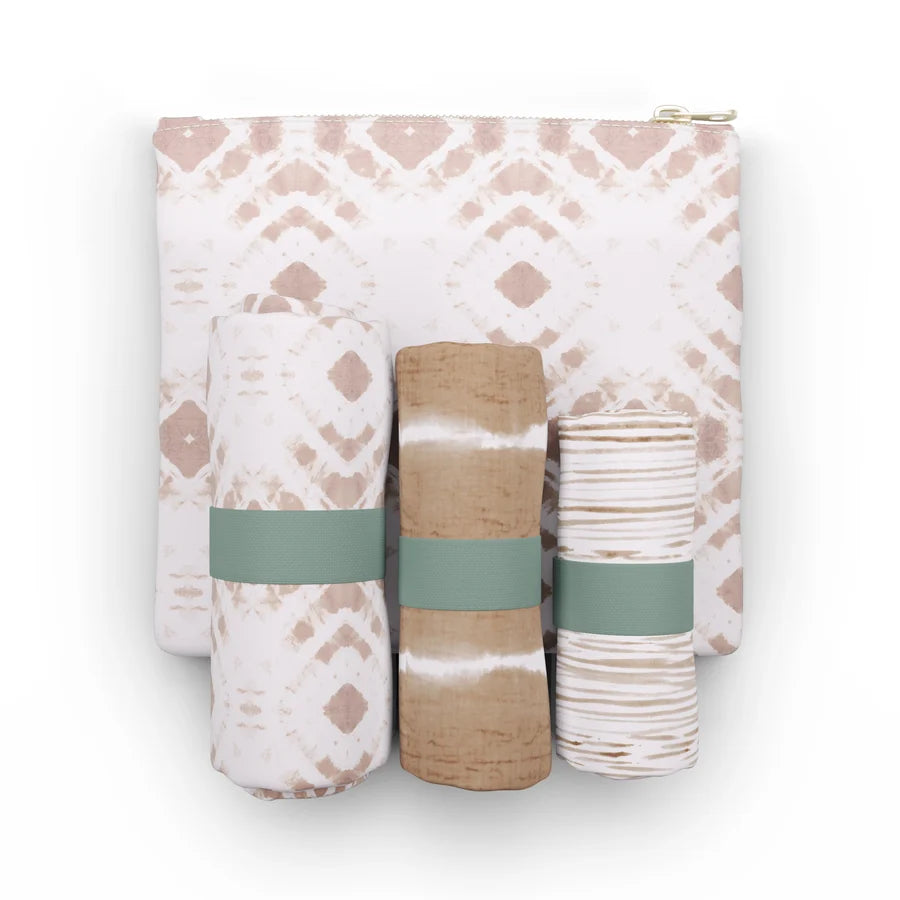Pure Sage The Combo Pack Tote – Natural – Set of 3
