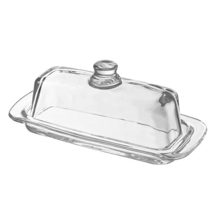 Kitchen Glass Butter Dish With Lid