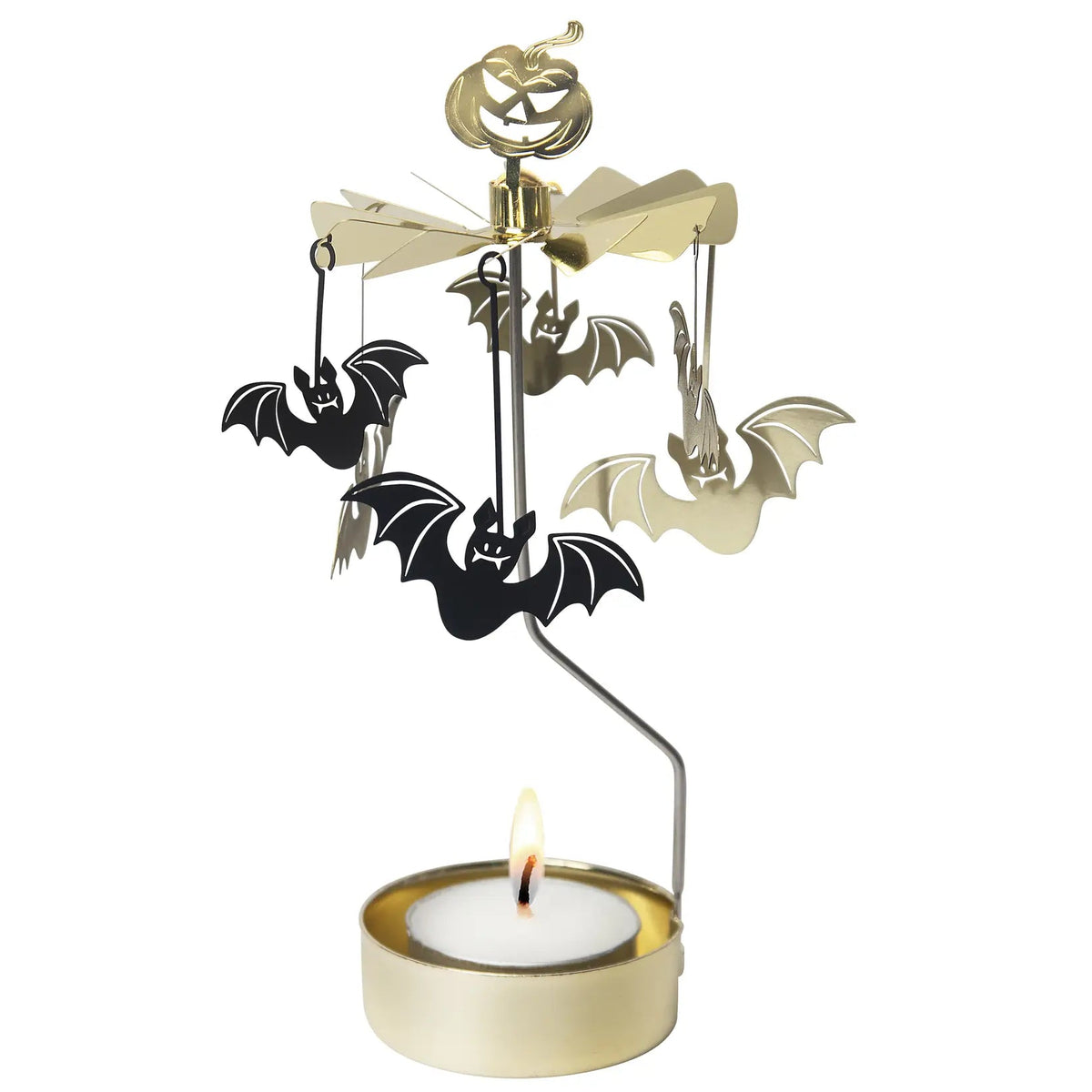 Talla Rotary Tealight Spinning Candle Holder – Boo – 2.8" x 6.5"
