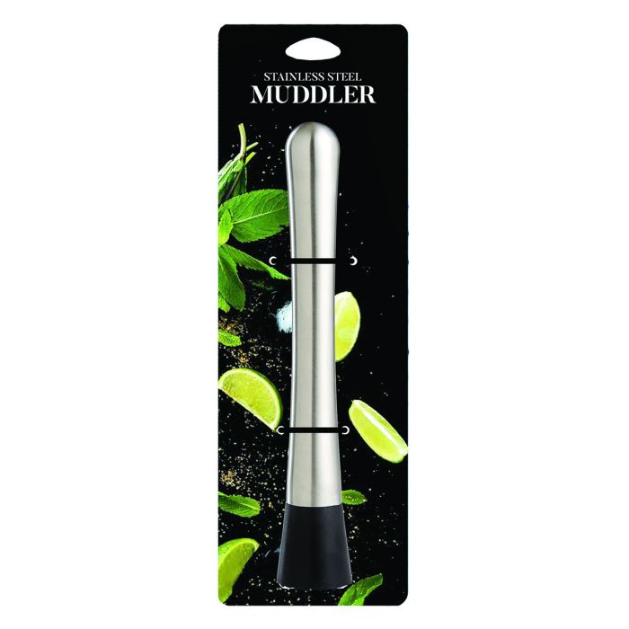 Stainless Steel Bar Muddler With Rounded Handle