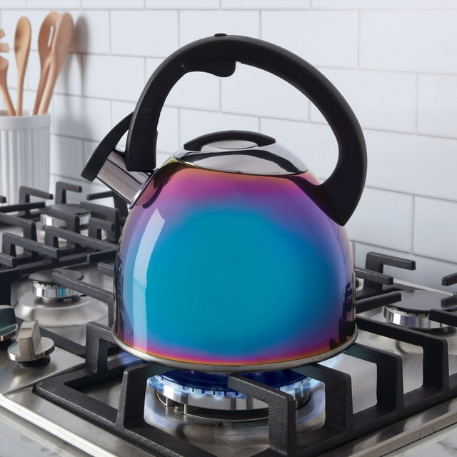 Rainbow Titanium Tea Kettle – Stainless Steel – 2.5-quart