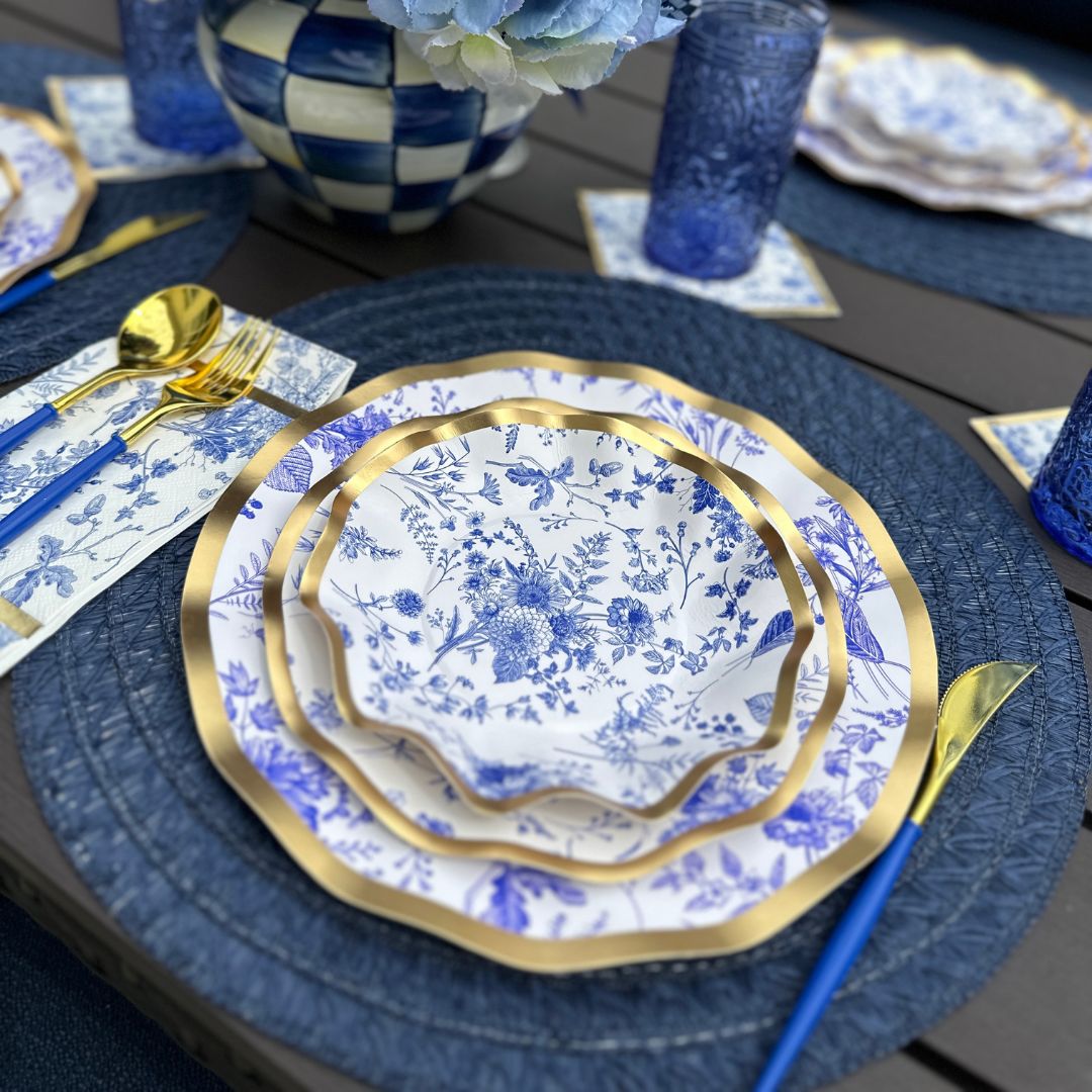 Sophistiplate Wavy Paper Salad & Dessert Plates – 8pk – Timeless