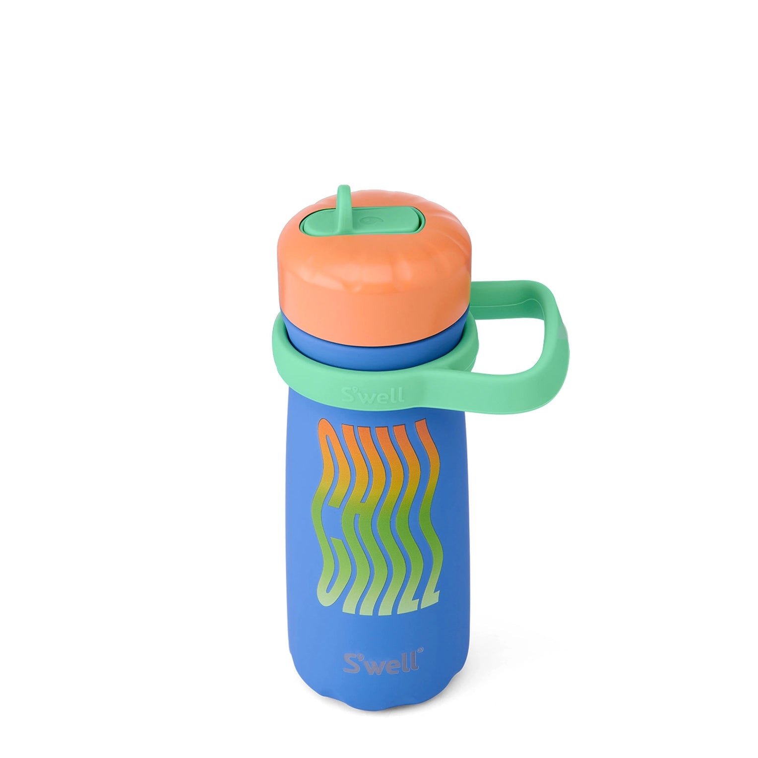S'well Traveler with Flip Straw Lid – Blue Chill – 16oz