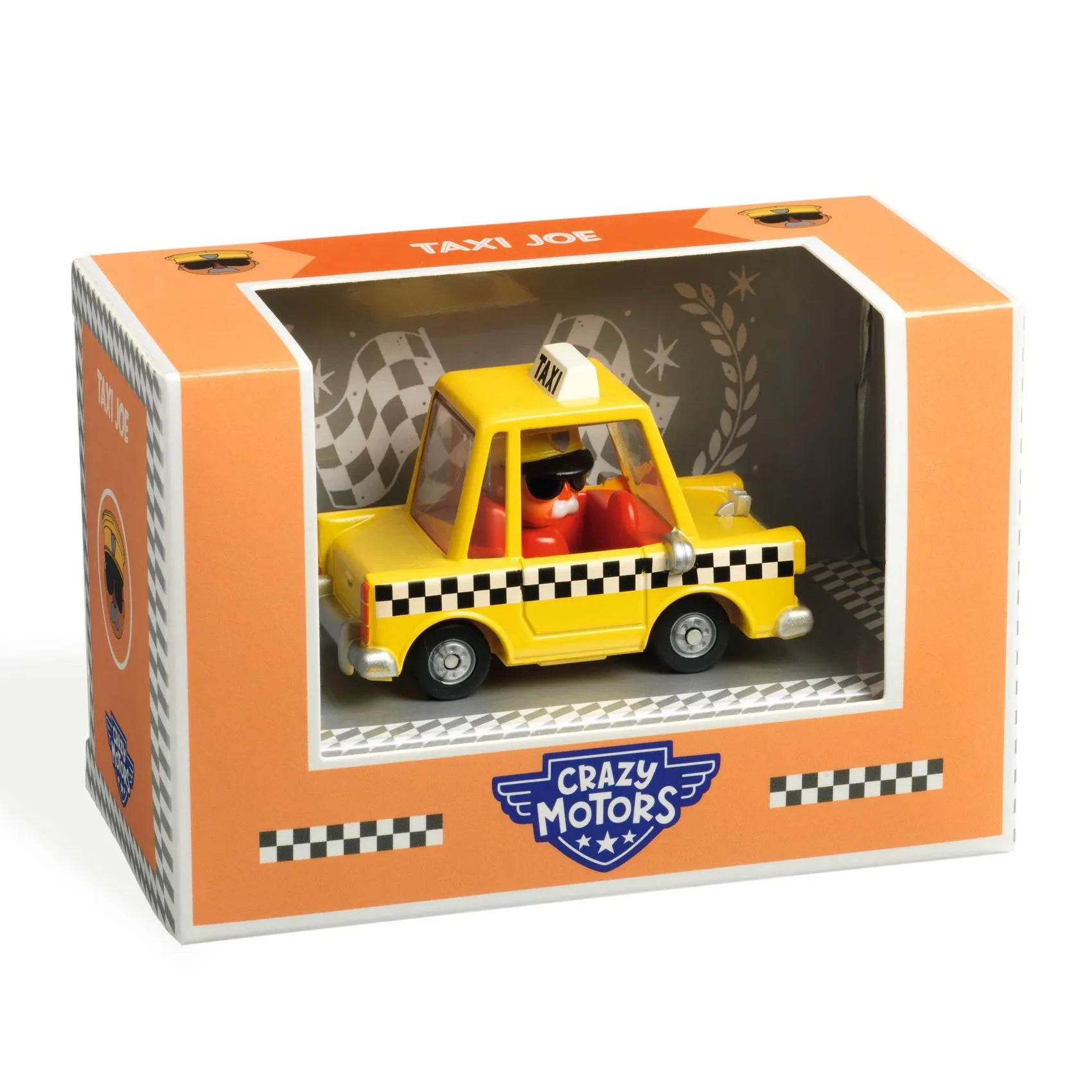 Djeco Crazy Motors Toy Car For Kids – Taxi Joe