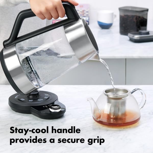 OXO Adjustable Temperature Electric Kettle – Clear Glass