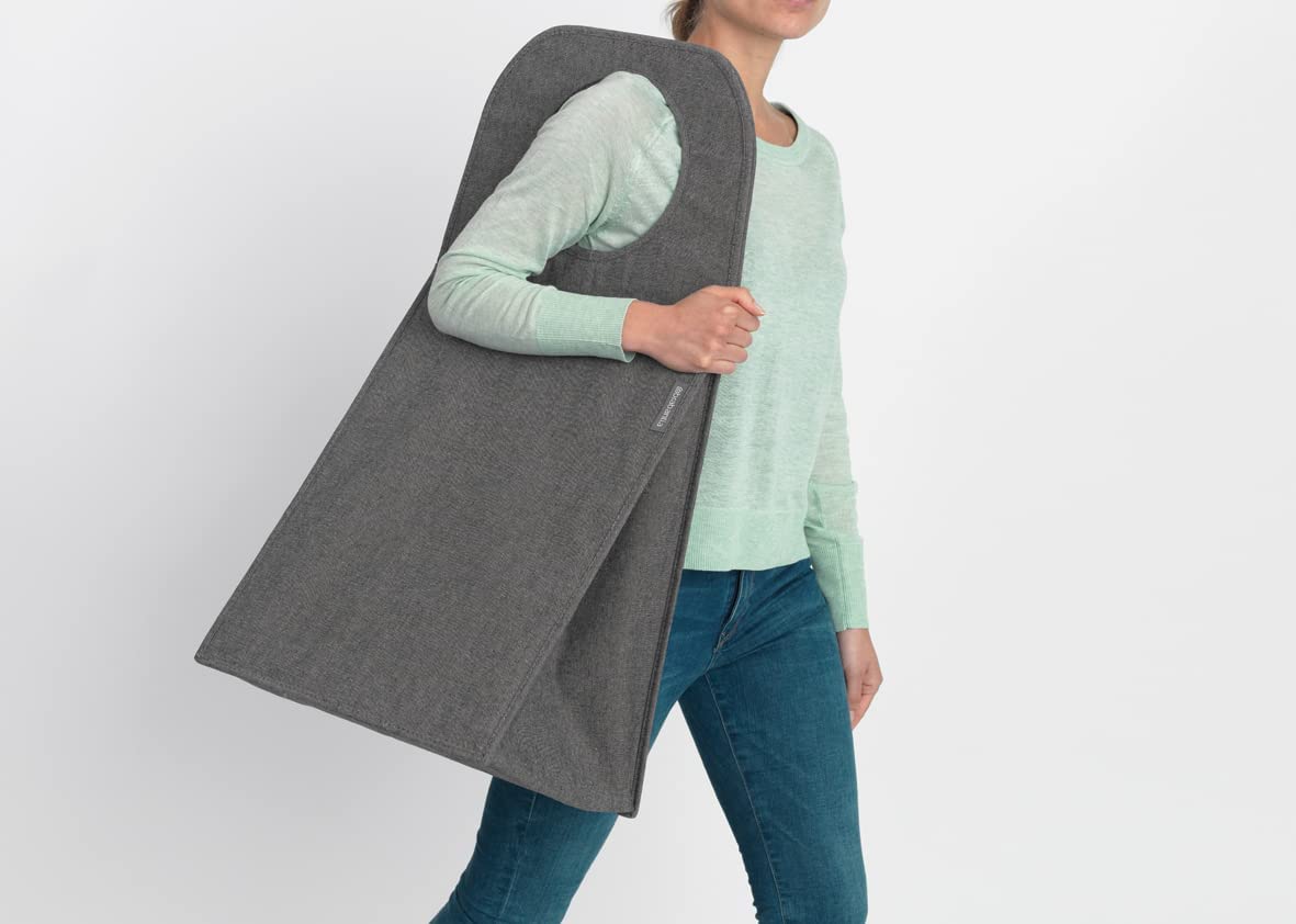 Brabantia Rectangular Laundry Bag With Quick-Drop Opening – Grey – 14.5 Gal
