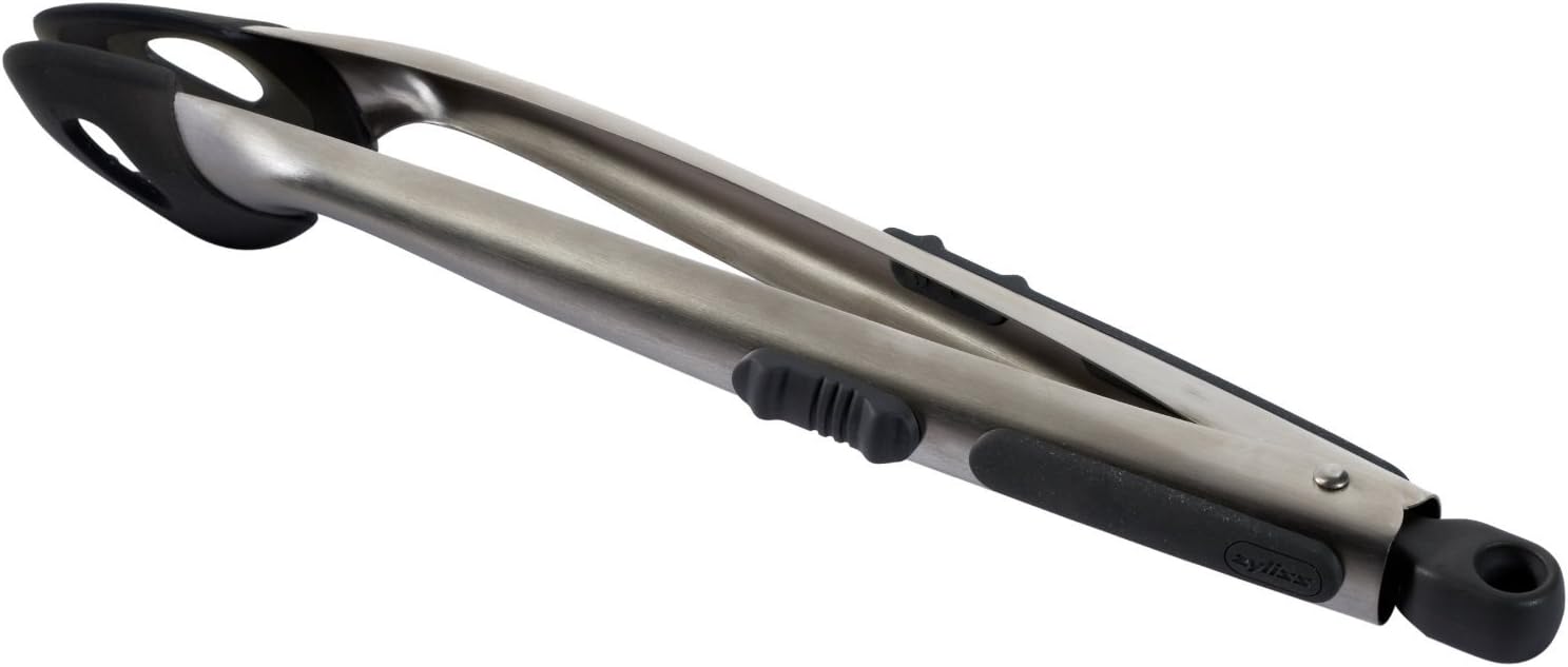 Zyliss Heat-Resistant Silicone Tipped Tongs – 13" x 2"