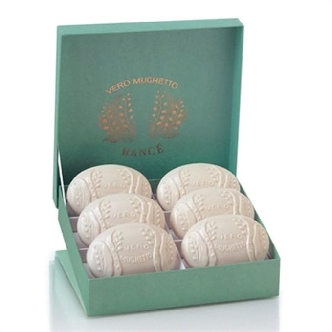 Rancé Vero Mughetto Lily Of The Valley Soapbox Set of 6 x 75g