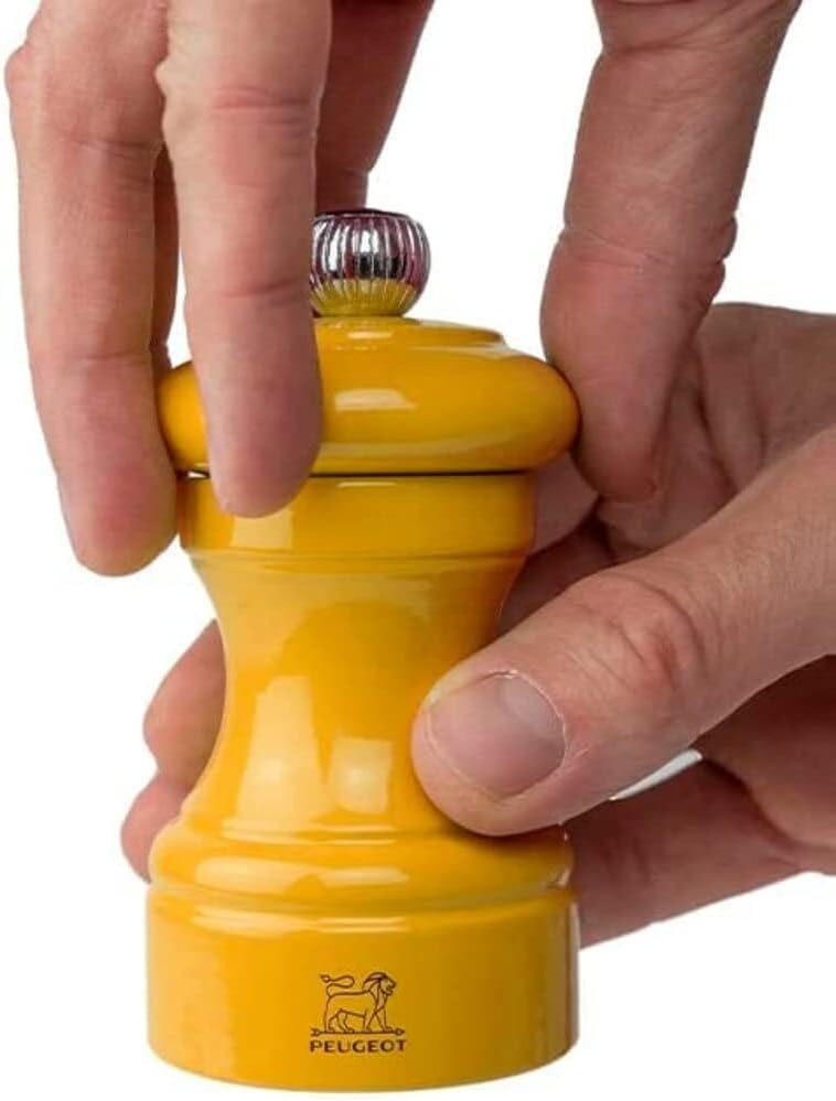 Peugeot Bistro Manual Gloss Painted Wood Pepper Mill – Yellow – 4"