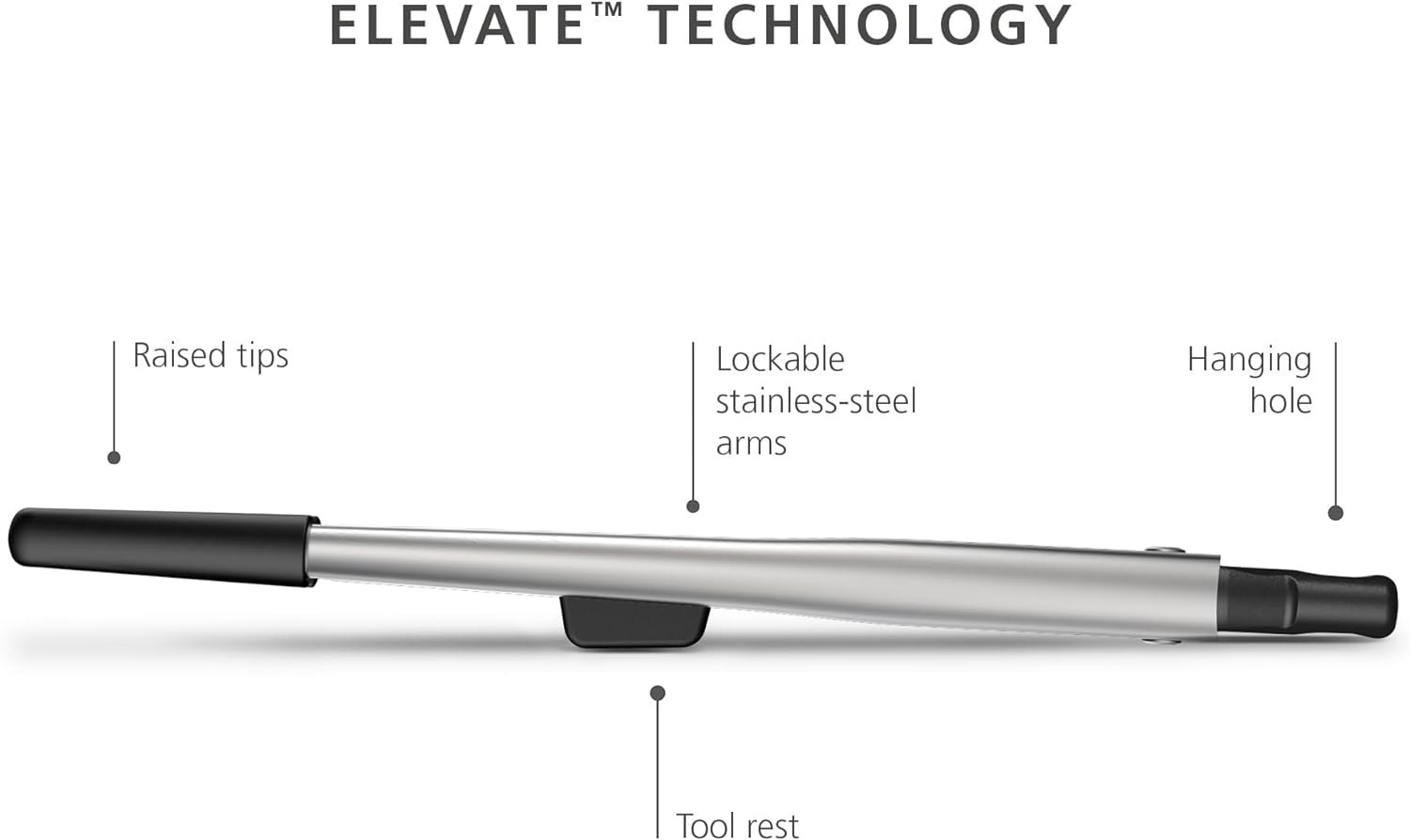 Joseph Joseph Elevate Fusion Silicone Tongs with Integrated Tool Rest