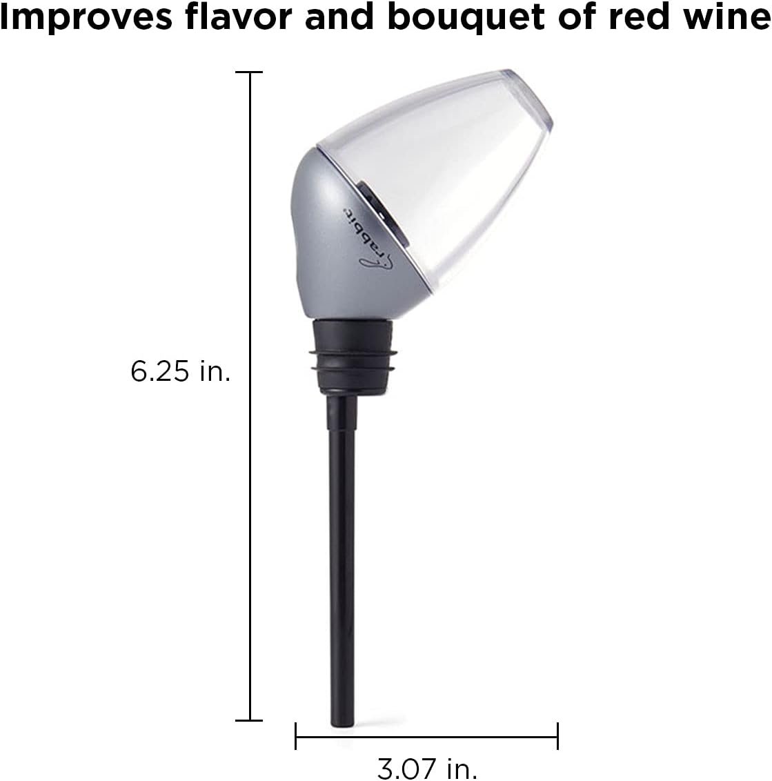 Rabbit Wine Aerator and Pourer – Silver/Black/Clear