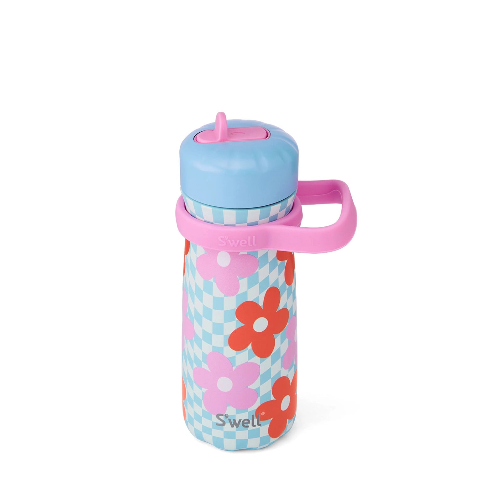 S'well Traveler with Flip Straw Lid – Pink Petal – 16oz