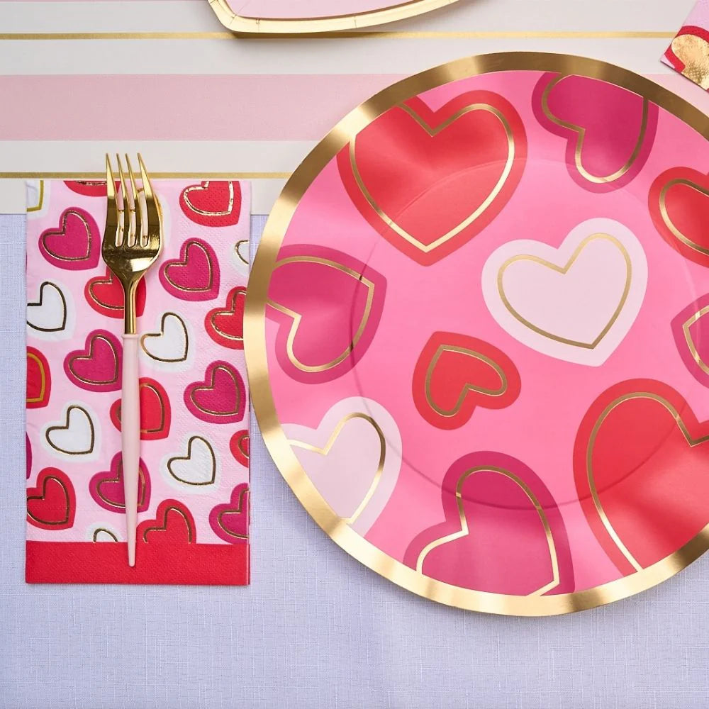 Sophistiplate Gold Foil Love Notes Paper Guest Towels – 20pk