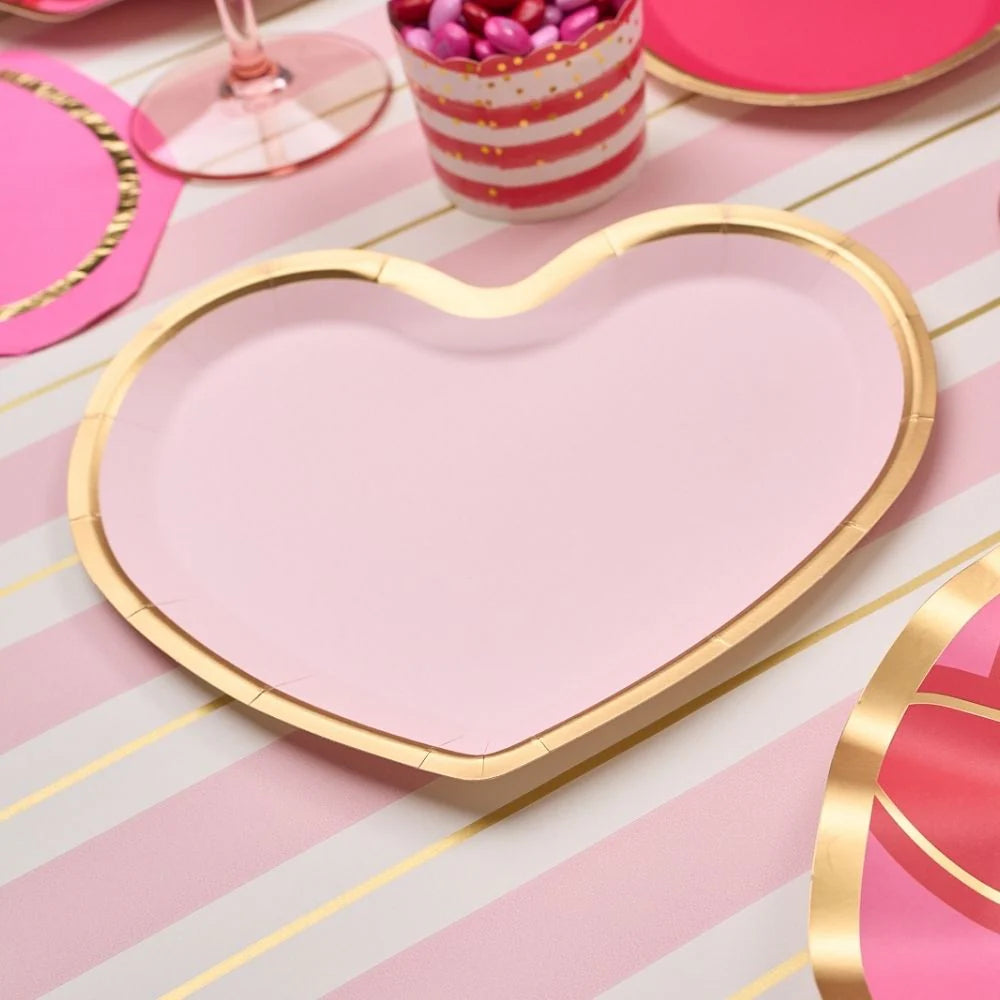 Sophistiplate Love Notes Paper Salad & Dessert Plates – 8pk