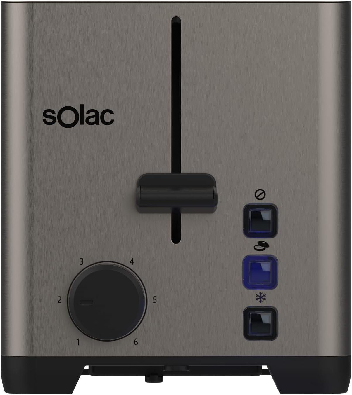 Solac My Toast II Legend Dark Stainless Toaster – 2-Slice