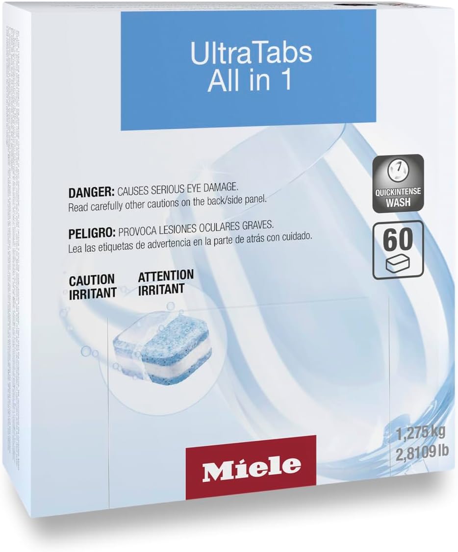 Miele UltraTabs All in 1 Dishwasher Detergent - 60 Pack