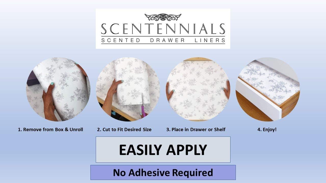 Scented Non-Adhesive Drawer Liners – Poppy Delight – 6 Sheets